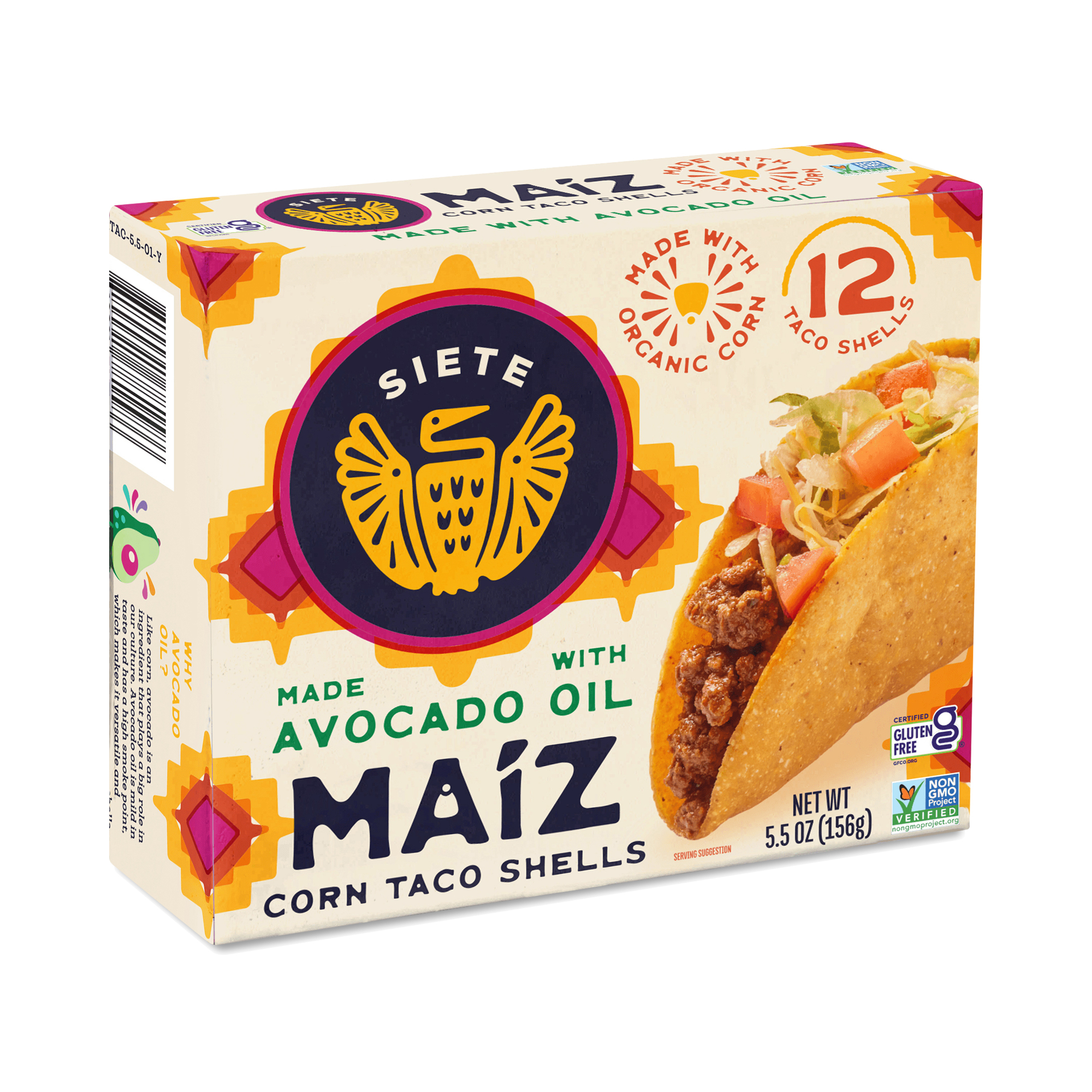 Siete Maiz Corn Taco Shells box